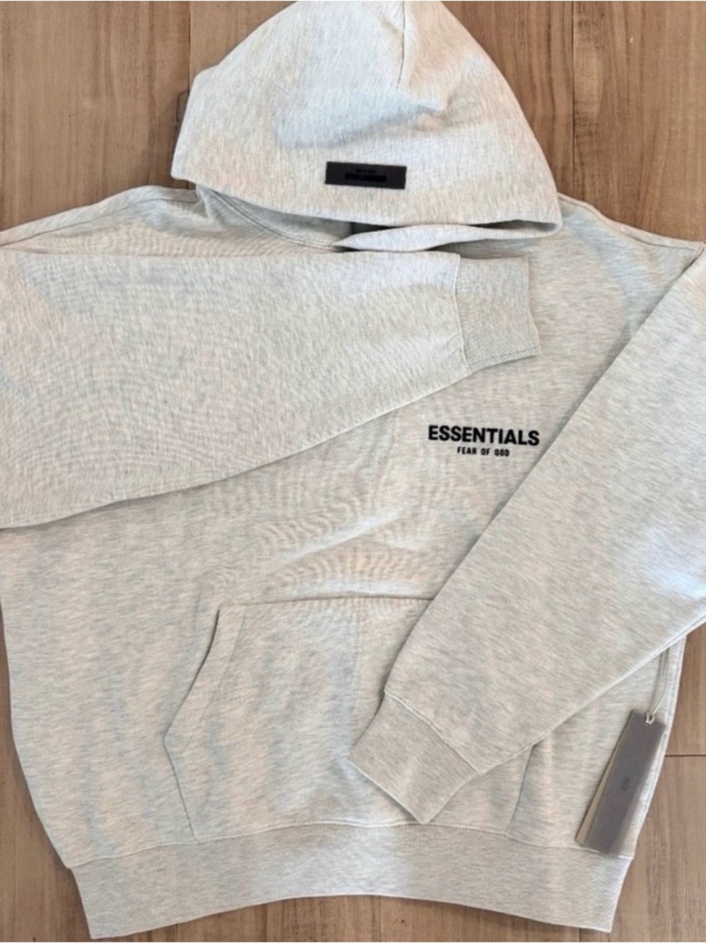 Essentials Light Gray (light oatmeal)hoodie style